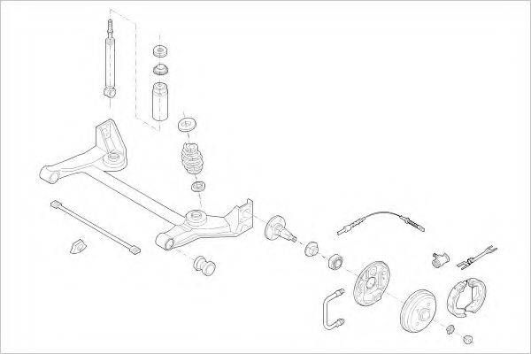 DELPHI OPEL15067R Підвіска колеса