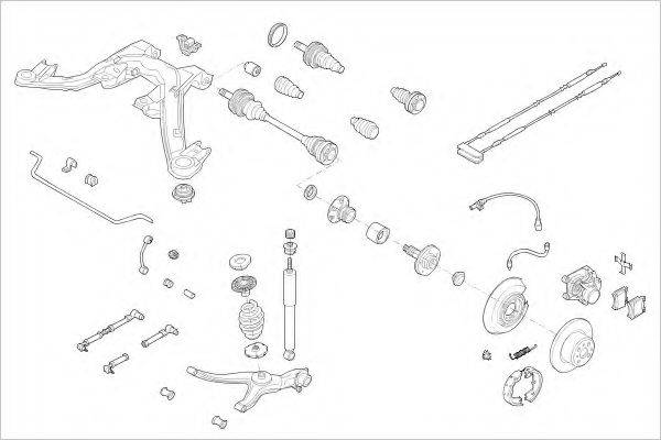 DELPHI OPEL15324R Підвіска колеса