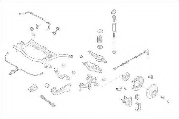 DELPHI VW17484R Підвіска колеса