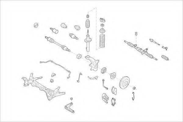 DELPHI FORD12382F Підвіска колеса