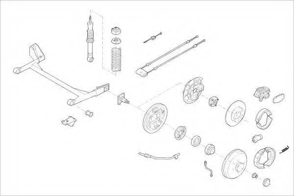 DELPHI FORD07809R Підвіска колеса