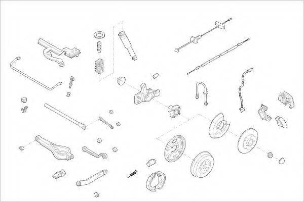 DELPHI FORD01589R Підвіска колеса