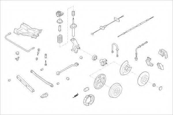 DELPHI FORD05825R Підвіска колеса