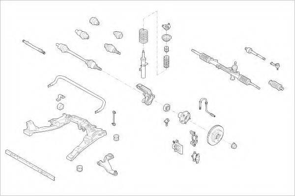 DELPHI FORD18269F Підвіска колеса