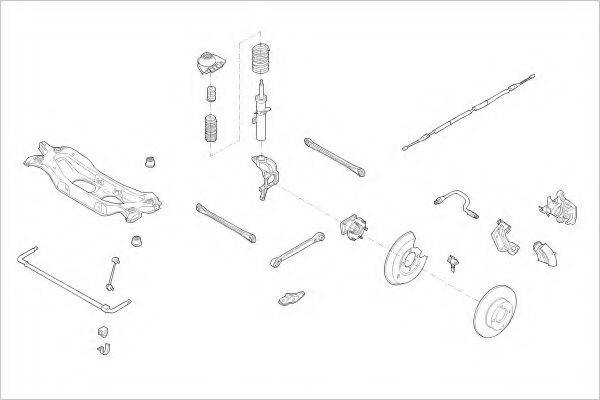 DELPHI FORD15492R Підвіска колеса