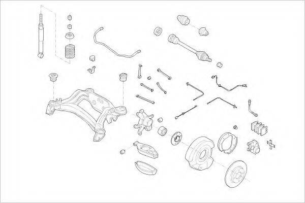 DELPHI MERC00336R Підвіска колеса