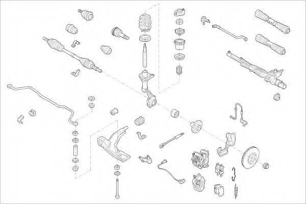 DELPHI OPEL07324F Підвіска колеса