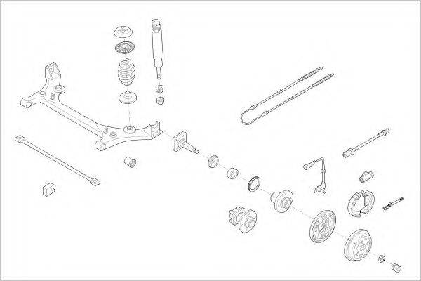 DELPHI OPEL00619R Підвіска колеса