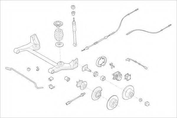 DELPHI OPEL07188R Підвіска колеса