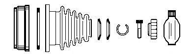 FARCOM 134552 Шарнірний комплект, приводний вал