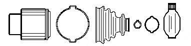 FARCOM 134567 Шарнірний комплект, приводний вал