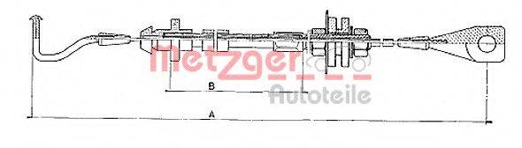 METZGER 10090 Тросик газу