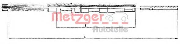 METZGER 109030 Трос, стоянкова гальмівна система