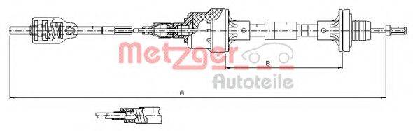 METZGER 112562 Трос, управління зчепленням