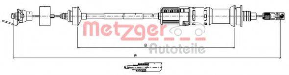 METZGER 113925 Трос, управління зчепленням