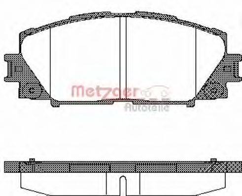 METZGER 1170772 Комплект гальмівних колодок, дискове гальмо