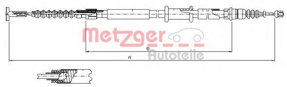 METZGER 46112 Трос, стоянкова гальмівна система