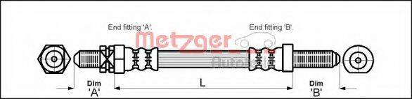 METZGER 4112103 Гальмівний шланг