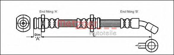 METZGER 4110081 Гальмівний шланг