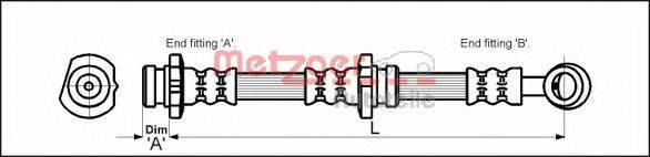 METZGER 4111992 Гальмівний шланг