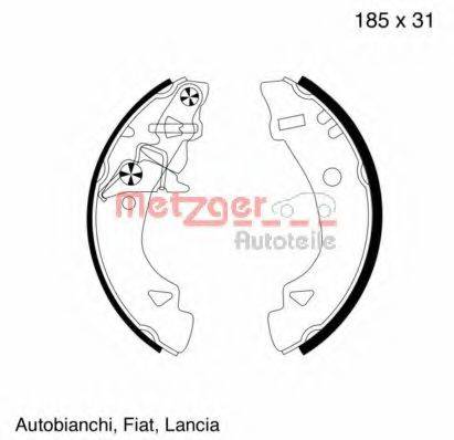 METZGER MG586 Комплект гальмівних колодок