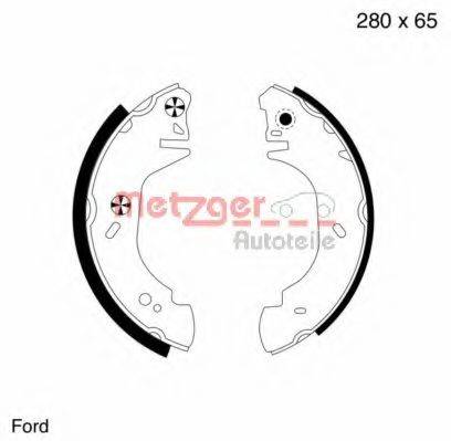 METZGER MG643 Комплект гальмівних колодок