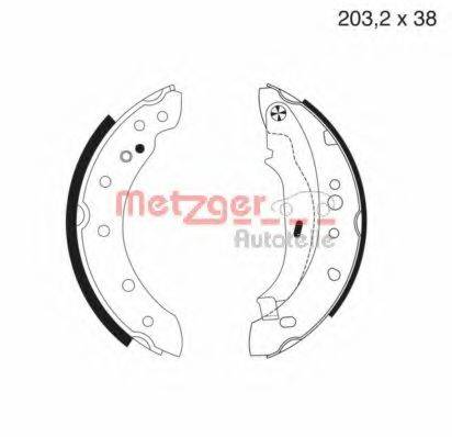 METZGER MG984 Комплект гальмівних колодок