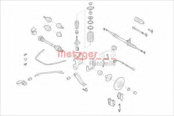 METZGER OLA3V Підвіска колеса