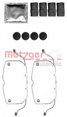 METZGER 1091792 Комплектуючі, колодки дискового гальма