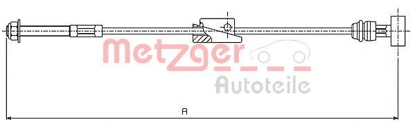 METZGER 105415 Трос, стоянкова гальмівна система