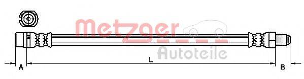 METZGER 4110065 Гальмівний шланг