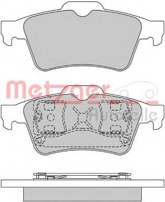 METZGER 1170080 Комплект гальмівних колодок, дискове гальмо