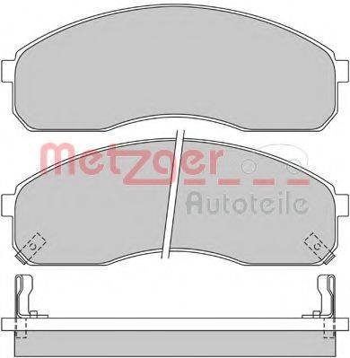 METZGER 1170501 Комплект гальмівних колодок, дискове гальмо