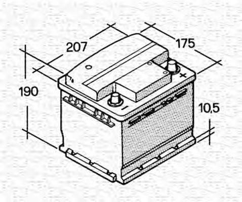 MAGNETI MARELLI 067143610003 Стартерна акумуляторна батарея; Стартерна акумуляторна батарея