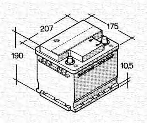 MAGNETI MARELLI 067143613003 Стартерна акумуляторна батарея; Стартерна акумуляторна батарея