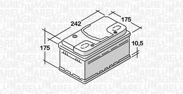 MAGNETI MARELLI 068060060030 Стартерна акумуляторна батарея