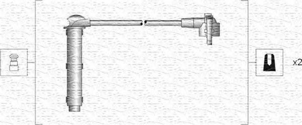 MAGNETI MARELLI 941318111127 Комплект дротів запалювання