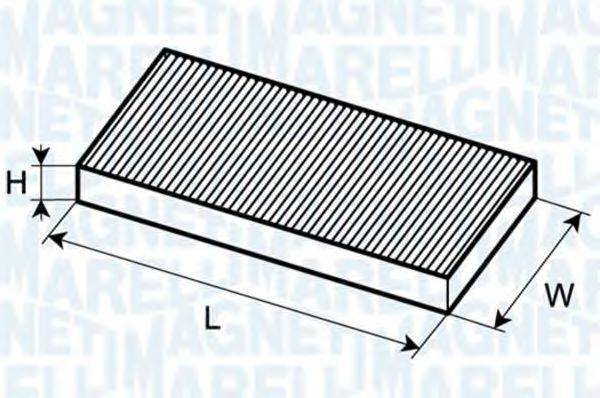 MAGNETI MARELLI 350203061410 Фільтр, повітря у внутрішньому просторі