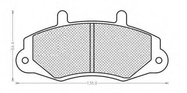 MAGNETI MARELLI 430216170553 Комплект гальмівних колодок, дискове гальмо