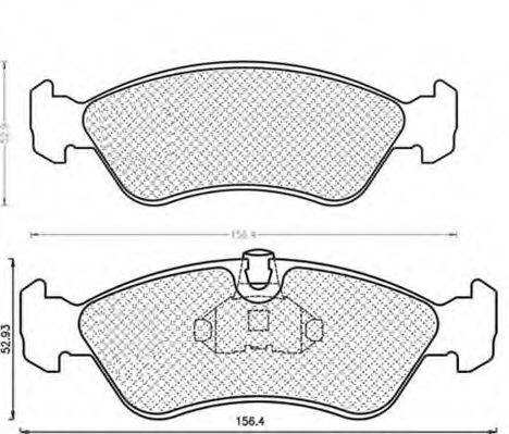 MAGNETI MARELLI 430216171070 Комплект гальмівних колодок, дискове гальмо