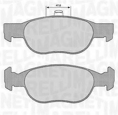 MAGNETI MARELLI 363916060240 Комплект гальмівних колодок, дискове гальмо