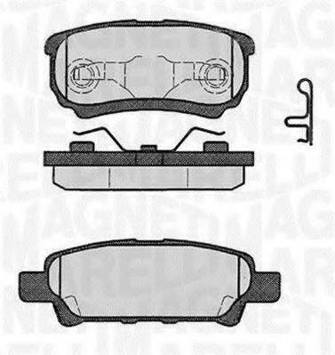 MAGNETI MARELLI 363916060285 Комплект гальмівних колодок, дискове гальмо