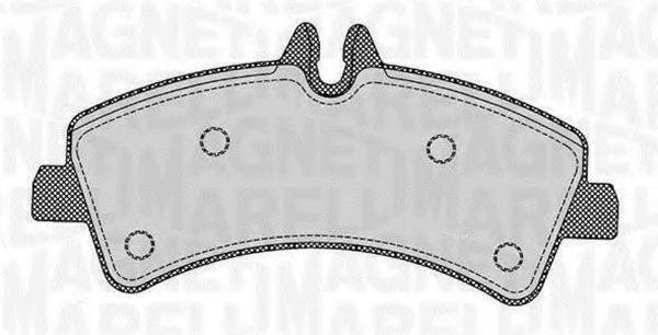 MAGNETI MARELLI 363916060299 Комплект гальмівних колодок, дискове гальмо