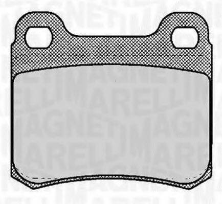 MAGNETI MARELLI 363916060306 Комплект гальмівних колодок, дискове гальмо