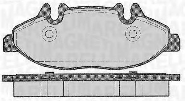 MAGNETI MARELLI 363916060329 Комплект гальмівних колодок, дискове гальмо