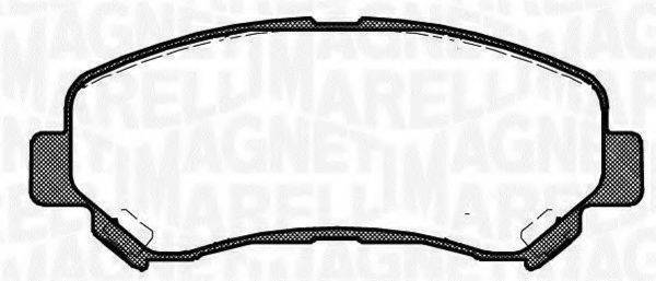 MAGNETI MARELLI 363916060351 Комплект гальмівних колодок, дискове гальмо