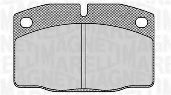 MAGNETI MARELLI 363916060354 Комплект гальмівних колодок, дискове гальмо