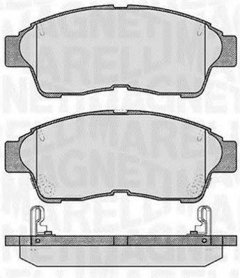 MAGNETI MARELLI 363916060406 Комплект гальмівних колодок, дискове гальмо