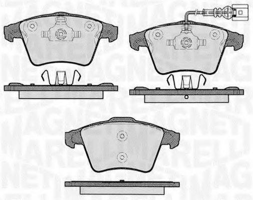 MAGNETI MARELLI 363916060413 Комплект гальмівних колодок, дискове гальмо