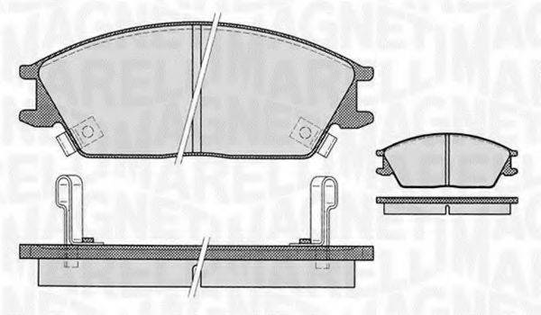 MAGNETI MARELLI 363916060459 Комплект гальмівних колодок, дискове гальмо